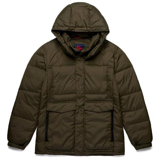 Giubbotto da uomo in nylon verde da casual