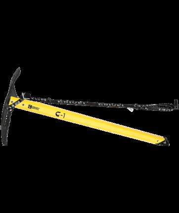 Eispickel Grivel G1 53 cm gelb Stahlkopf ergonomischer rutschfester Griff