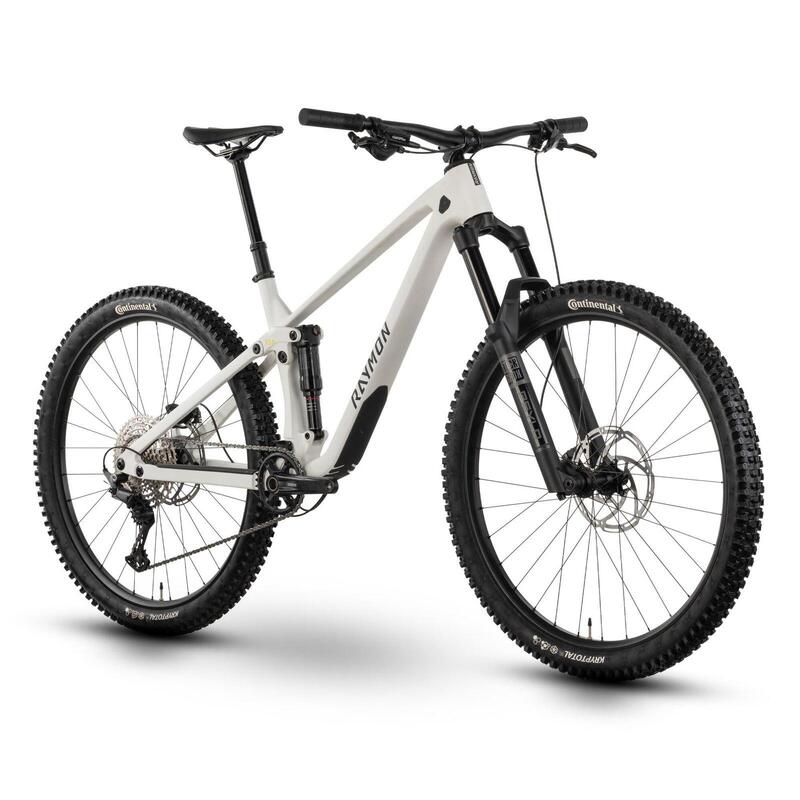 Bicicleta Full Suspension Raymon Rokua 150 2025 - 29 Inch, M, Alb - Deore
