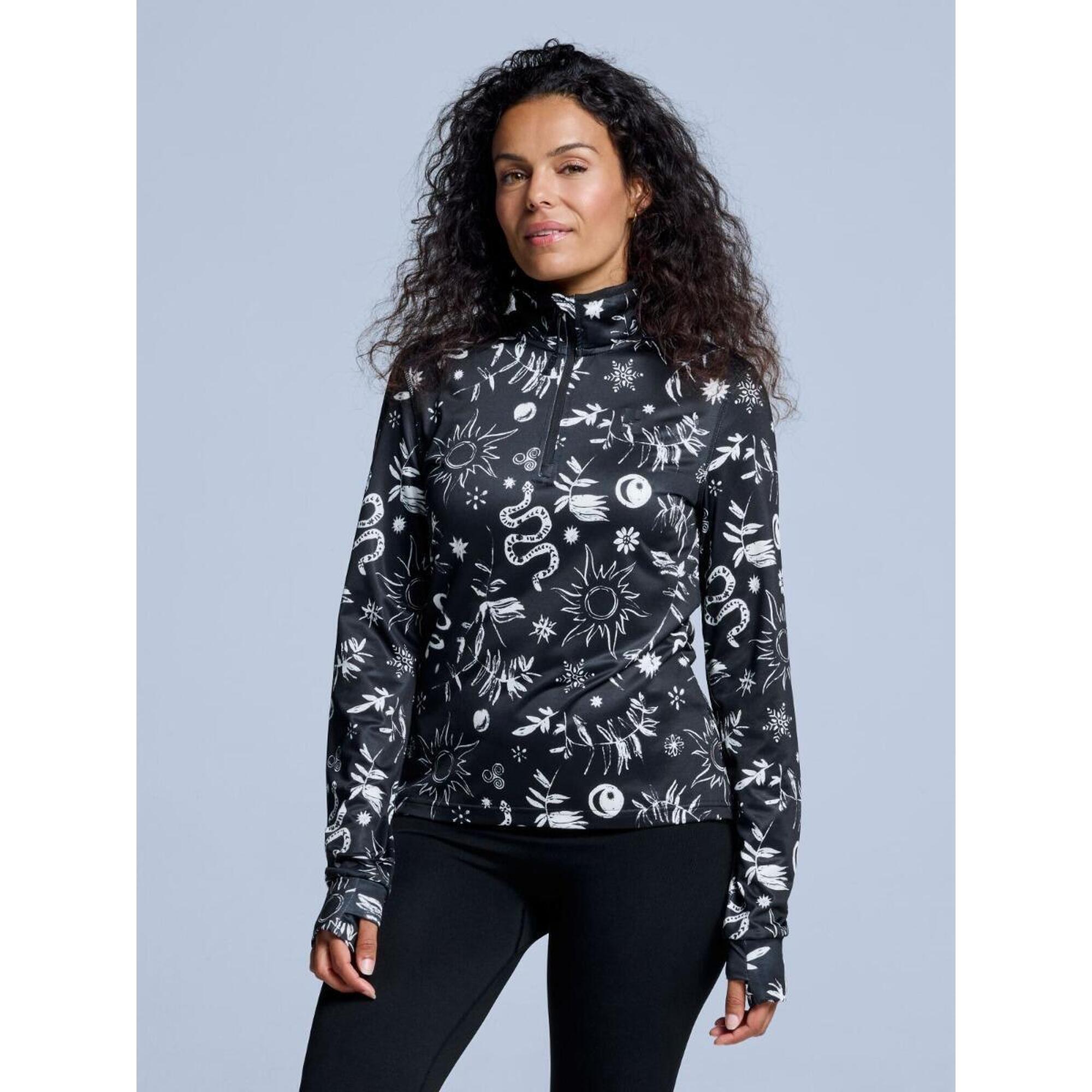 Poederbaas - Pull De Ski - Femme - Cabin Life - Noir Multi - Sous Veste - Noir - Decathlon