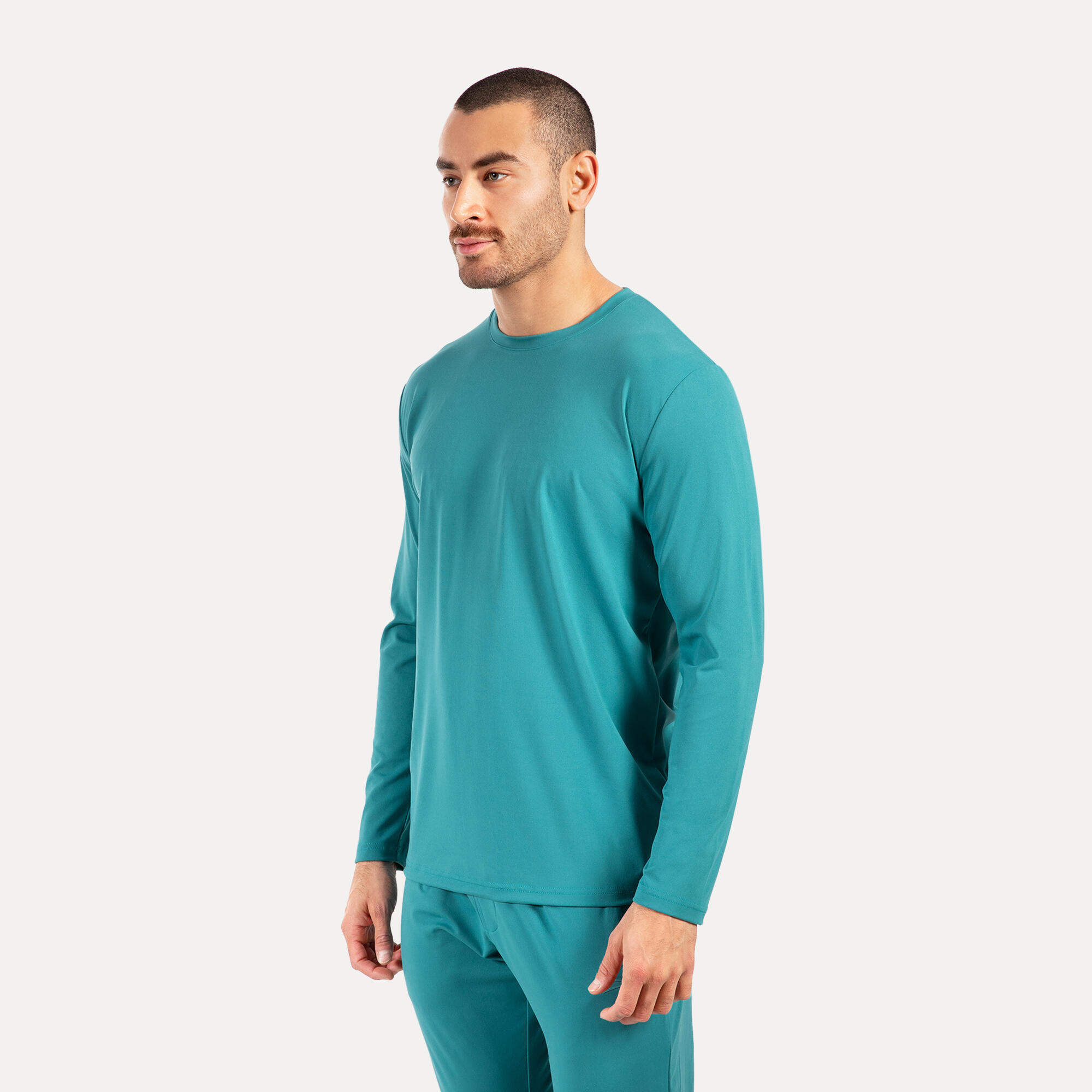 Herren Longsleeve Xion Petrol 2/5