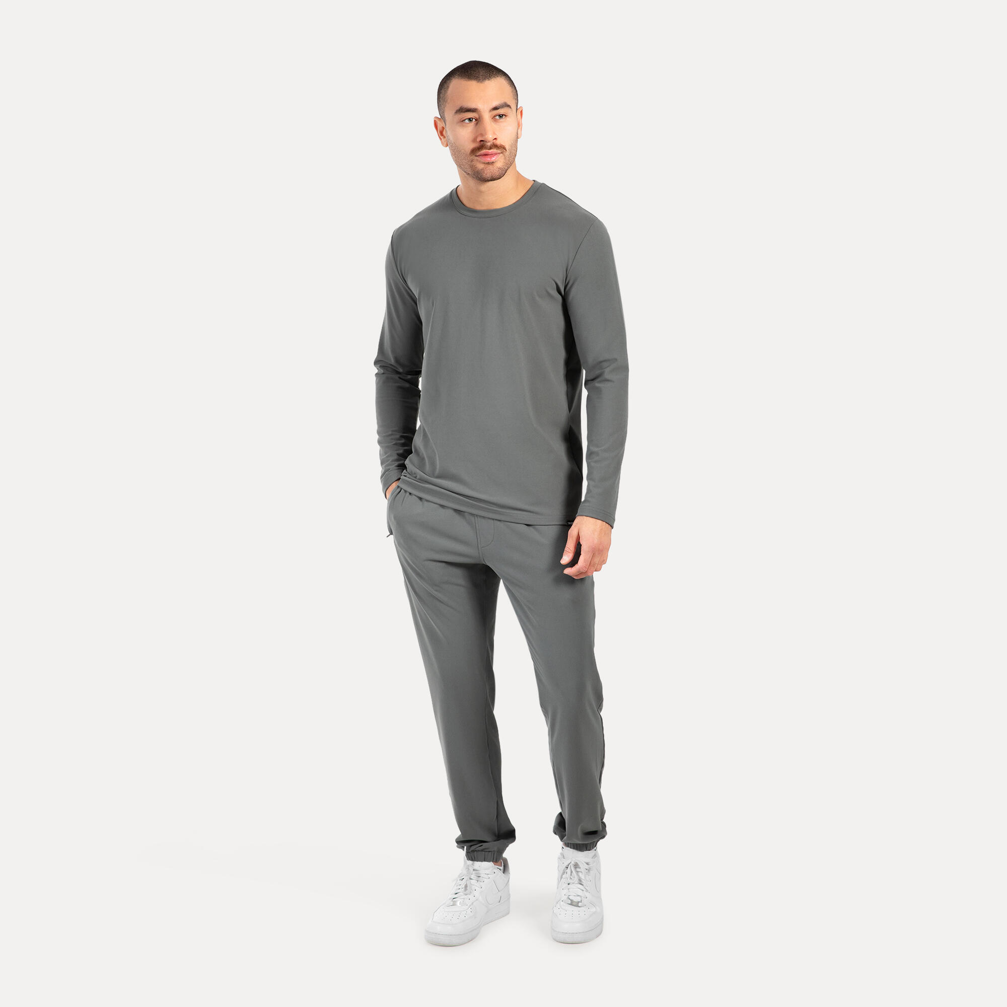 Herren Longsleeve Xion Grau 3/5