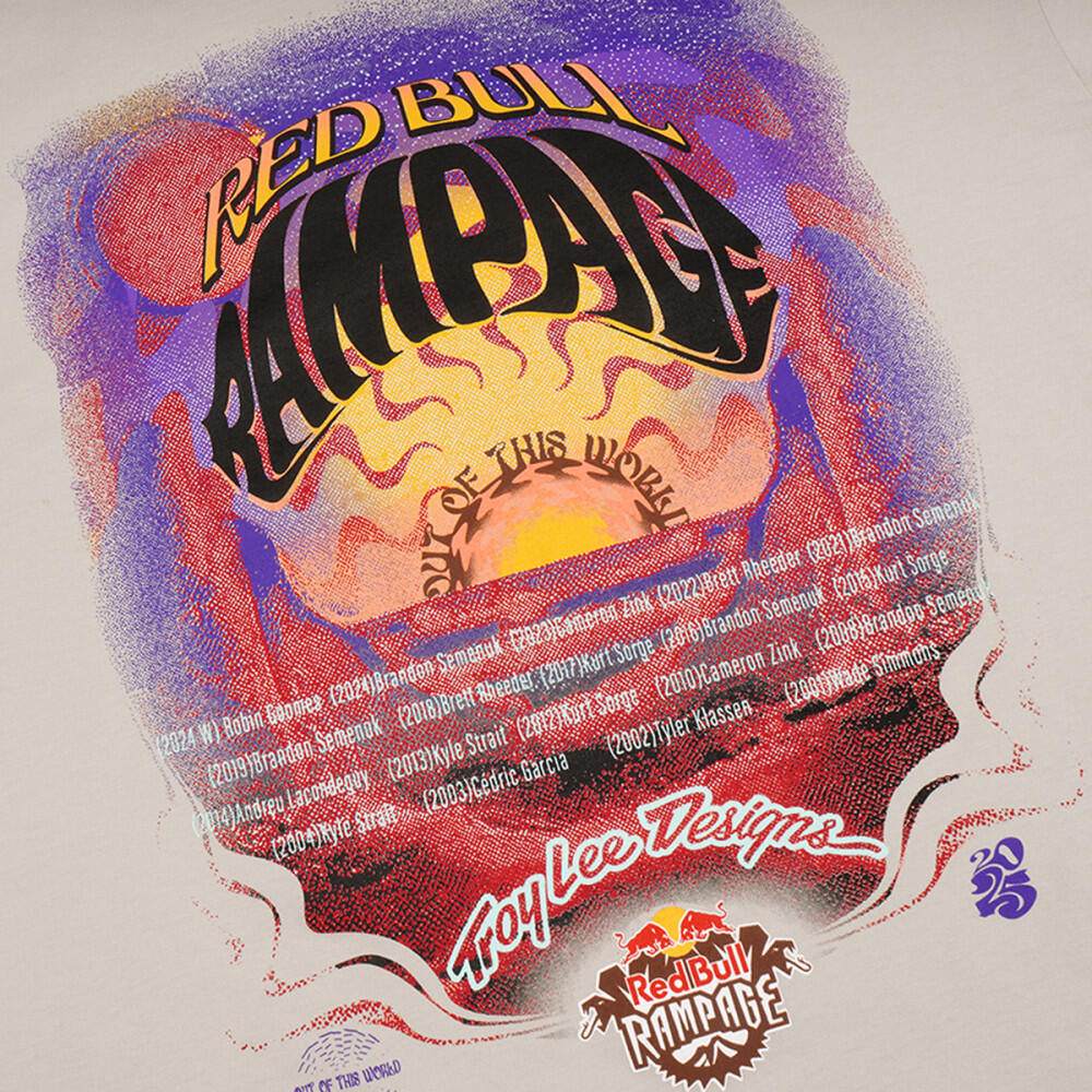 Camiseta Manga Corta Troy Lee Designs x Redbull Rampage Valley of Gods Beige 3/4