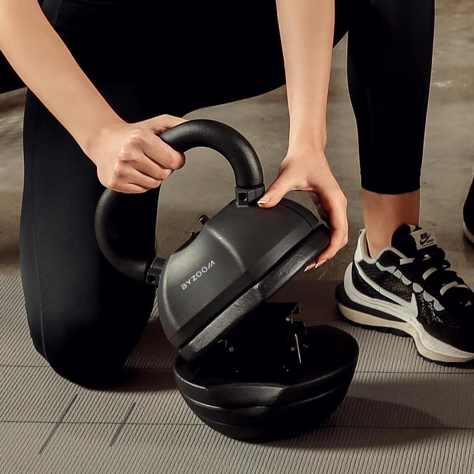 Kettlebell réglable ajustable 18kg "Pure Series" Byzoom Fitness 5/5