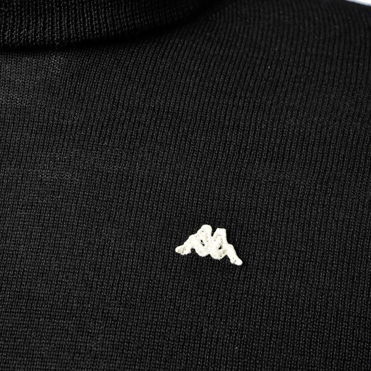 Maglione da uomo in acrilico nero da casual 4/4
