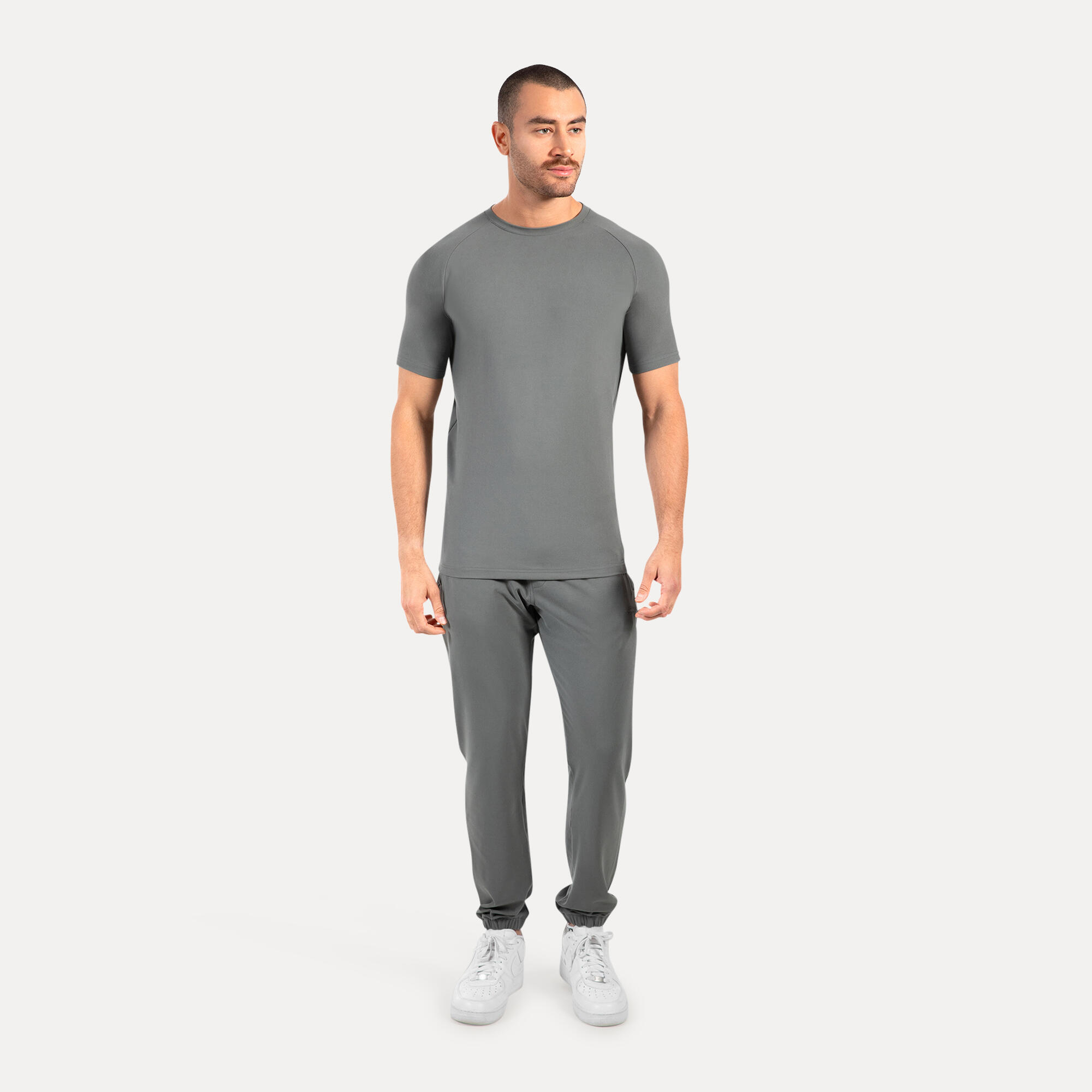 Herren T-Shirt Delian Grau 3/5