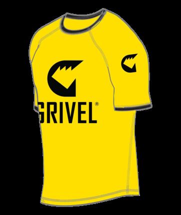 T-shirt technique Grivel jaune vif slim XS respirant séchage rapide