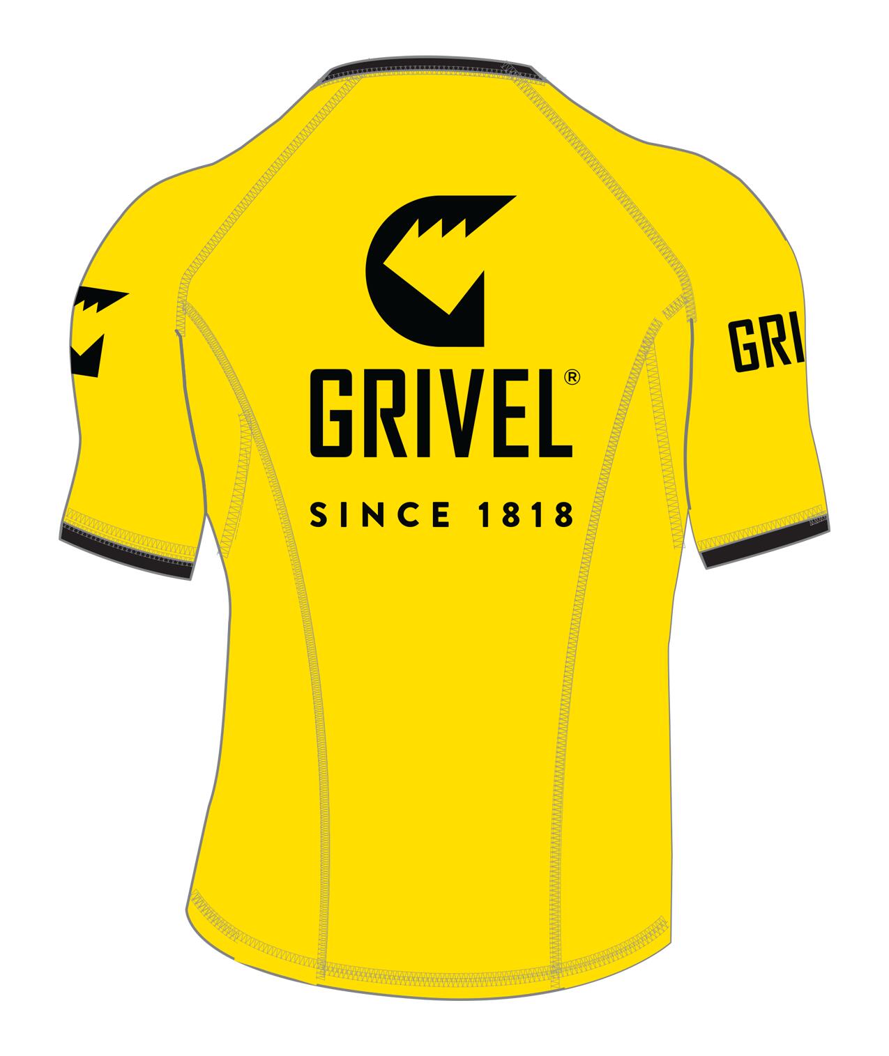 T-shirt technique Grivel jaune vif slim XS respirant séchage rapide 2/2