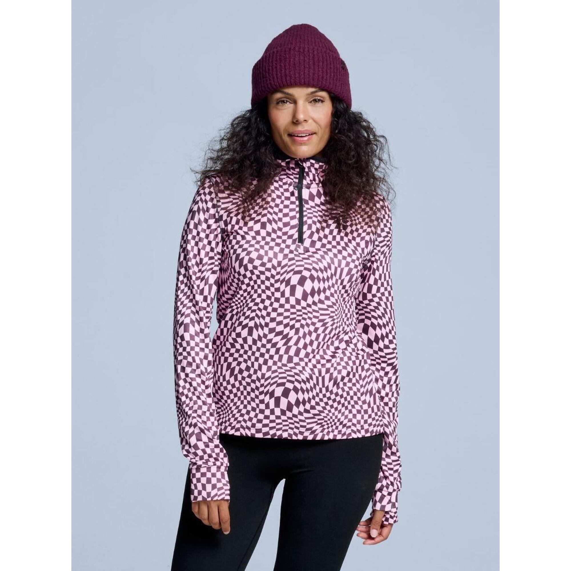 Poederbaas - Pull De Ski - Femme - Cabin Life - Bordeaux - Sous Veste - Rouge - Decathlon