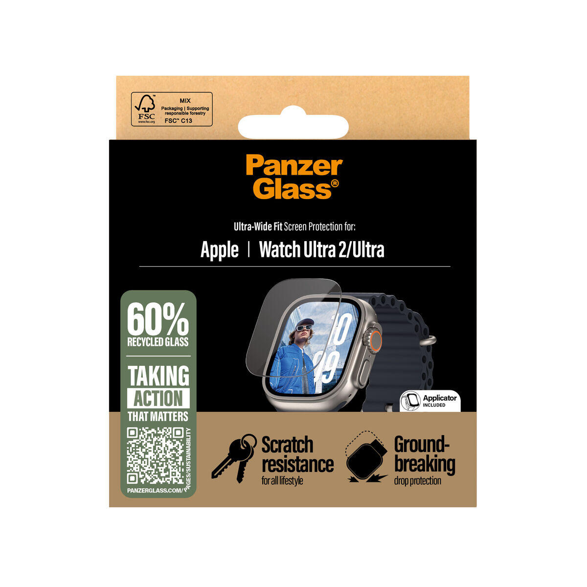 Protecteur d'écran pour montre intelligente PANZERGLASS 3712 4/4
