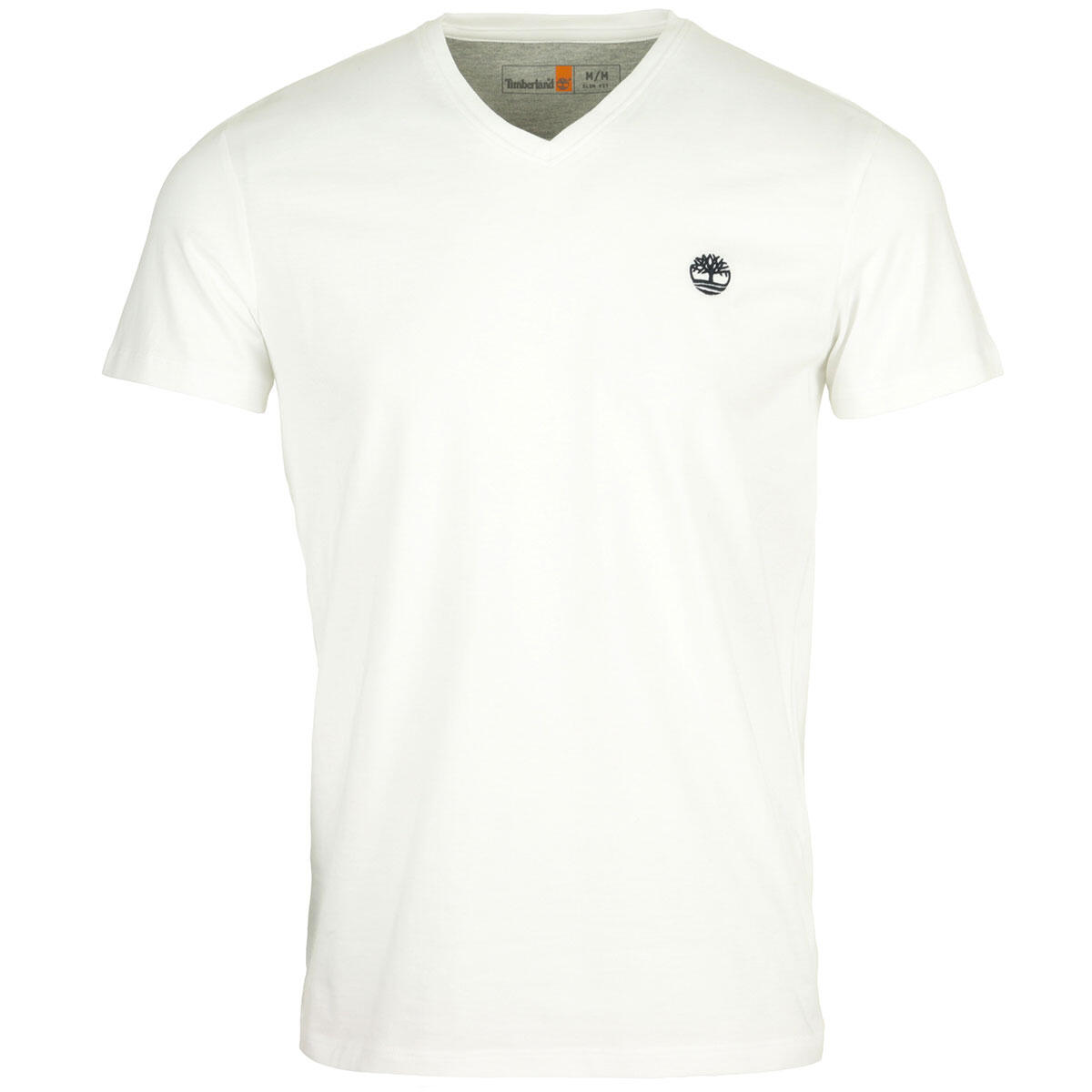 Timberland - T-shirt Homme V Neck Short Sleeve Tee - T-shirt Manches Courtes - Blanc - Decathlon
