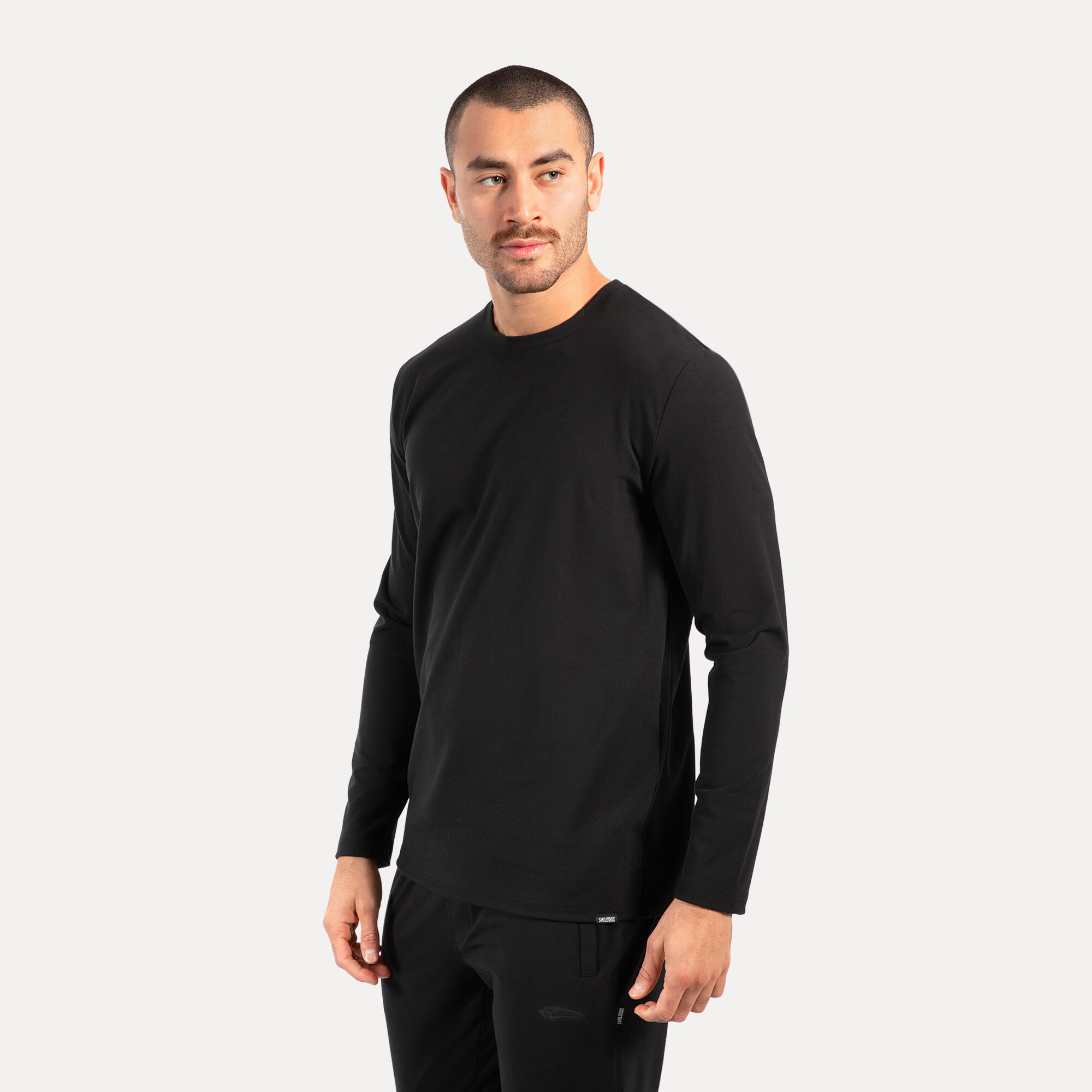 Herren Longsleeve Xion Schwarz 2/5