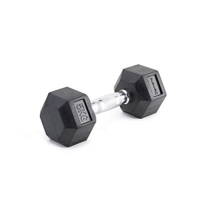 [Manubrio esagonale gommato palestra] Pesi professionali fino a 70 kg chrome