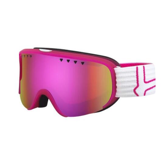 Masque de ski SCARLETT Pink & White Matte - Rose Gold Cat 2