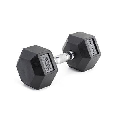 [Manubrio esagonale gommato palestra] Pesi professionali fino a 70 kg chrome