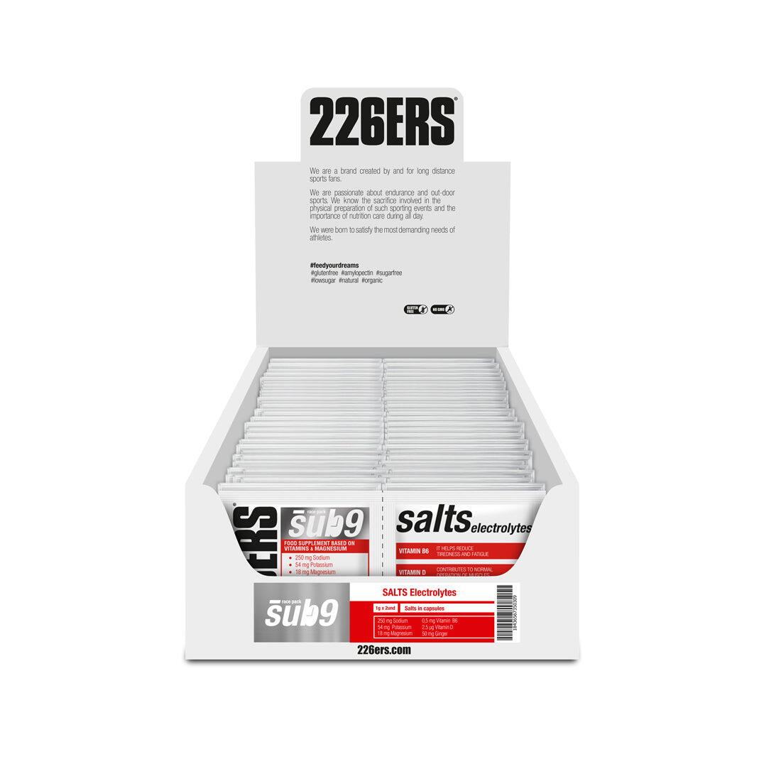 226ERS BOX – 40 DUPLOS SUB9 SALTS ELECTROLYTES - 80 Cápsulas