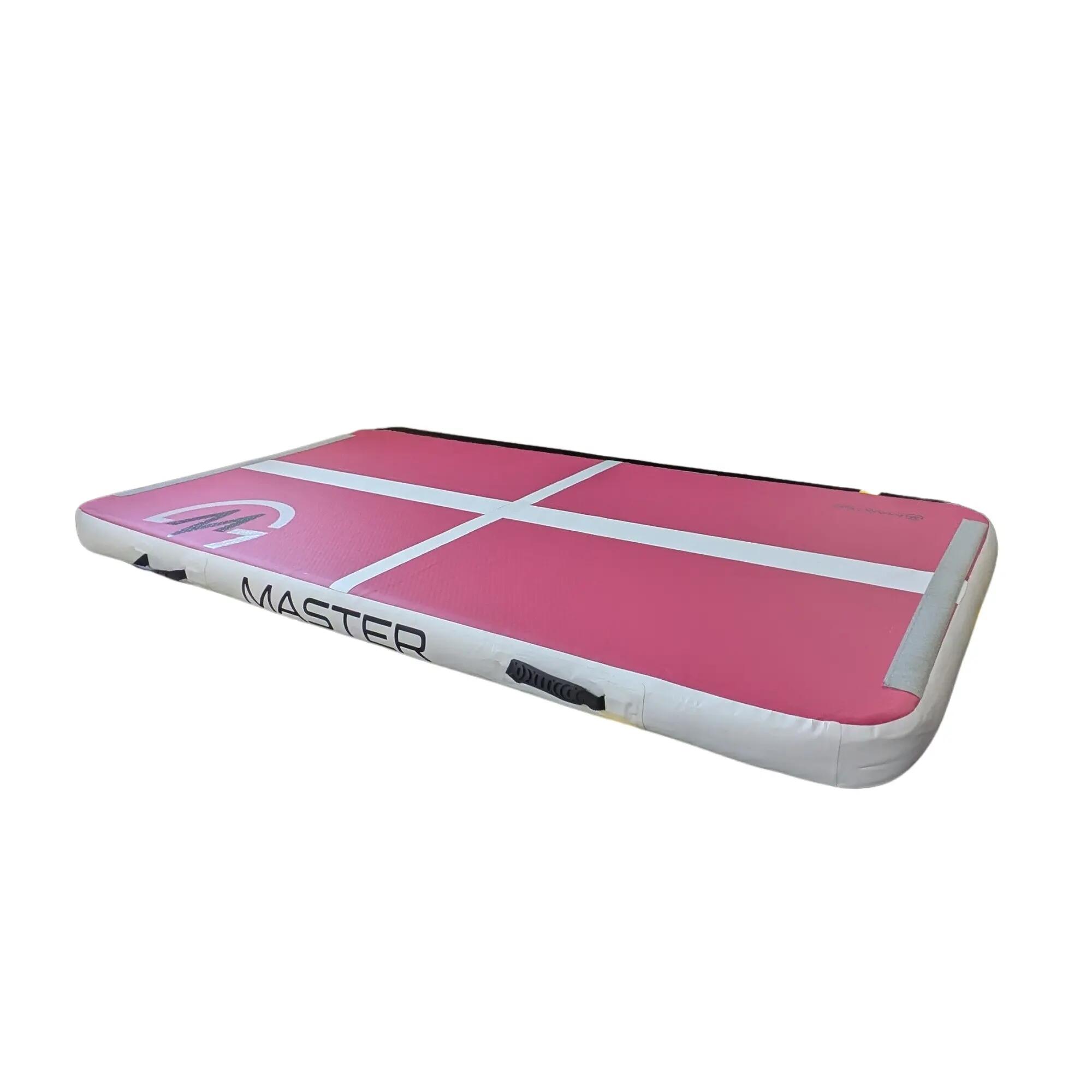 Airtrack MASTER aufblasbare Matte 200 x 100 x 10 cm – rosa – weiß 3/4