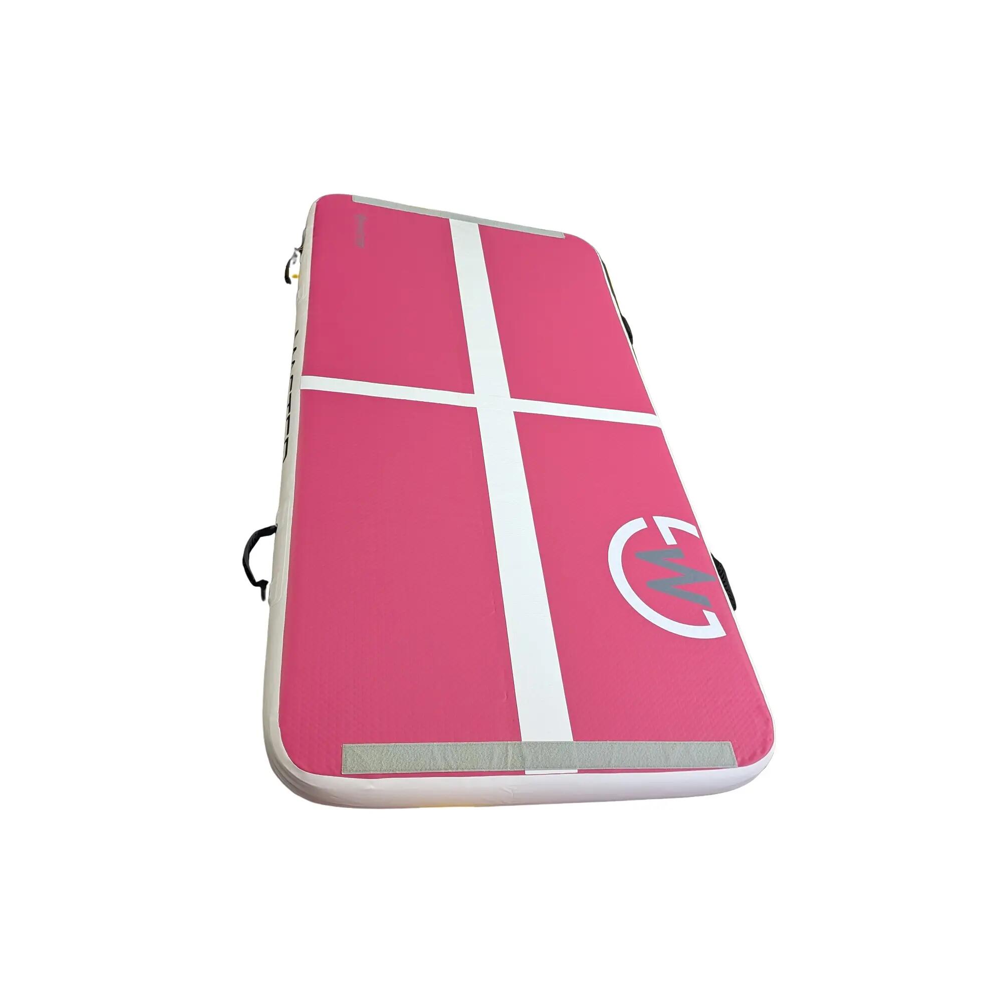 Airtrack MASTER aufblasbare Matte 200 x 100 x 10 cm – rosa – weiß 2/4