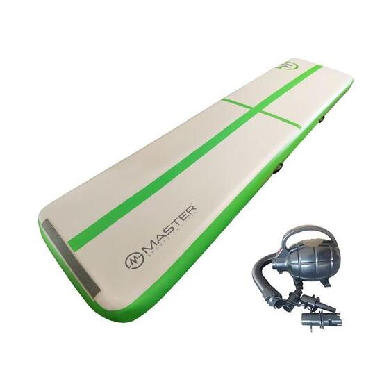 Airtrack MASTER aufblasbare Matte 400 x 100 x 20 cm – grün