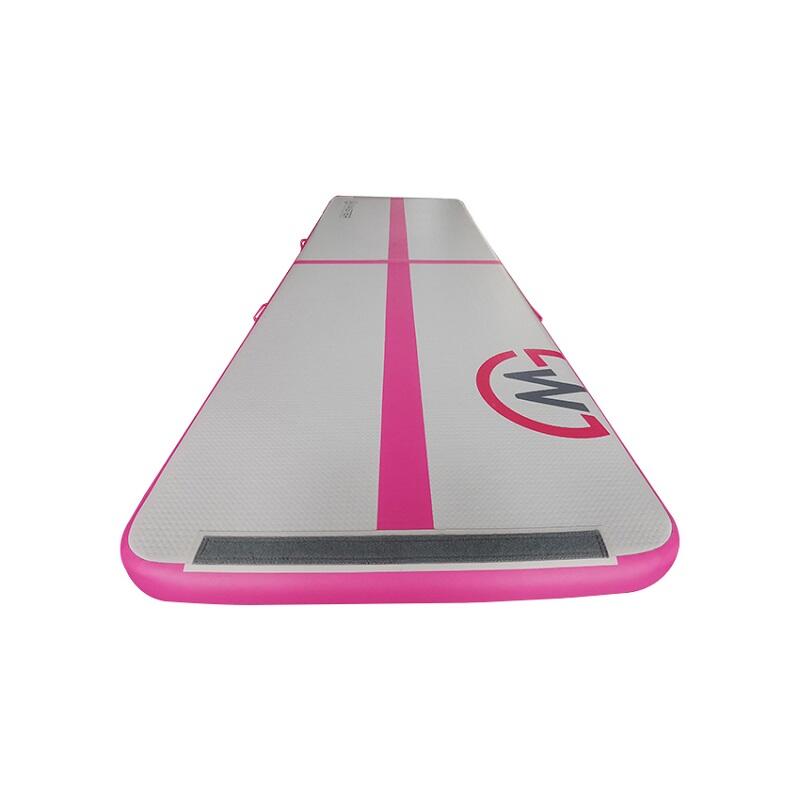 Airtrack MASTER aufblasbare Matte 300 x 100 x 10 cm – grau – rosa 2/4