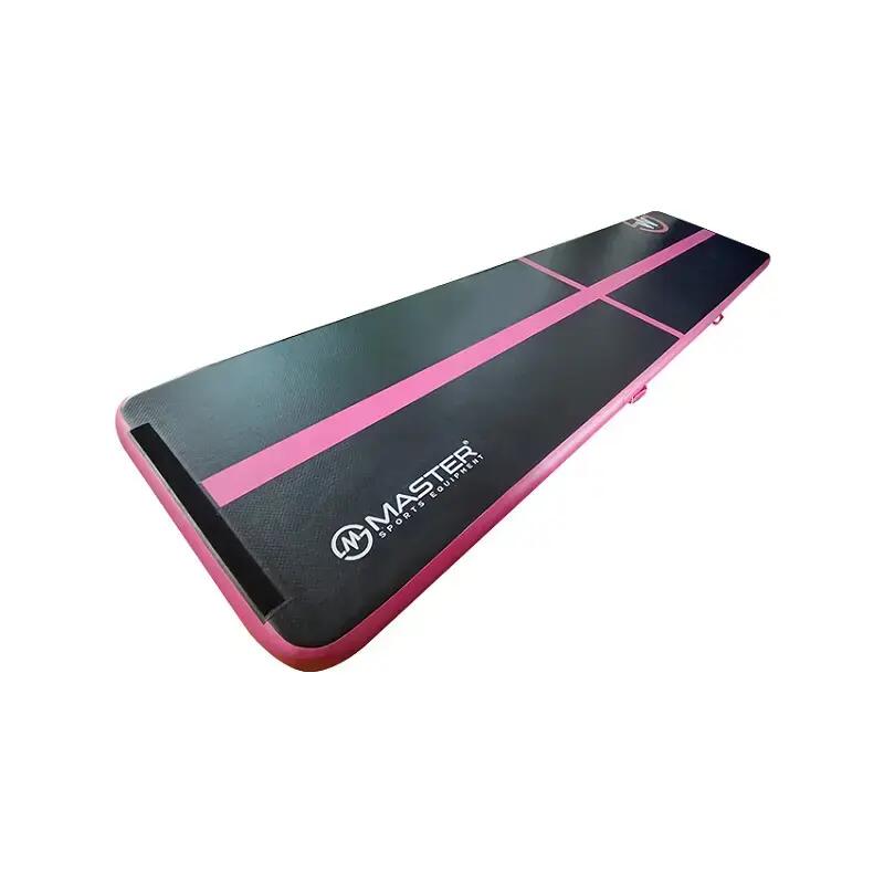 Airtrack MASTER aufblasbare Matte 400 x 100 x 10 cm - Schwarz - Rosa 3/4