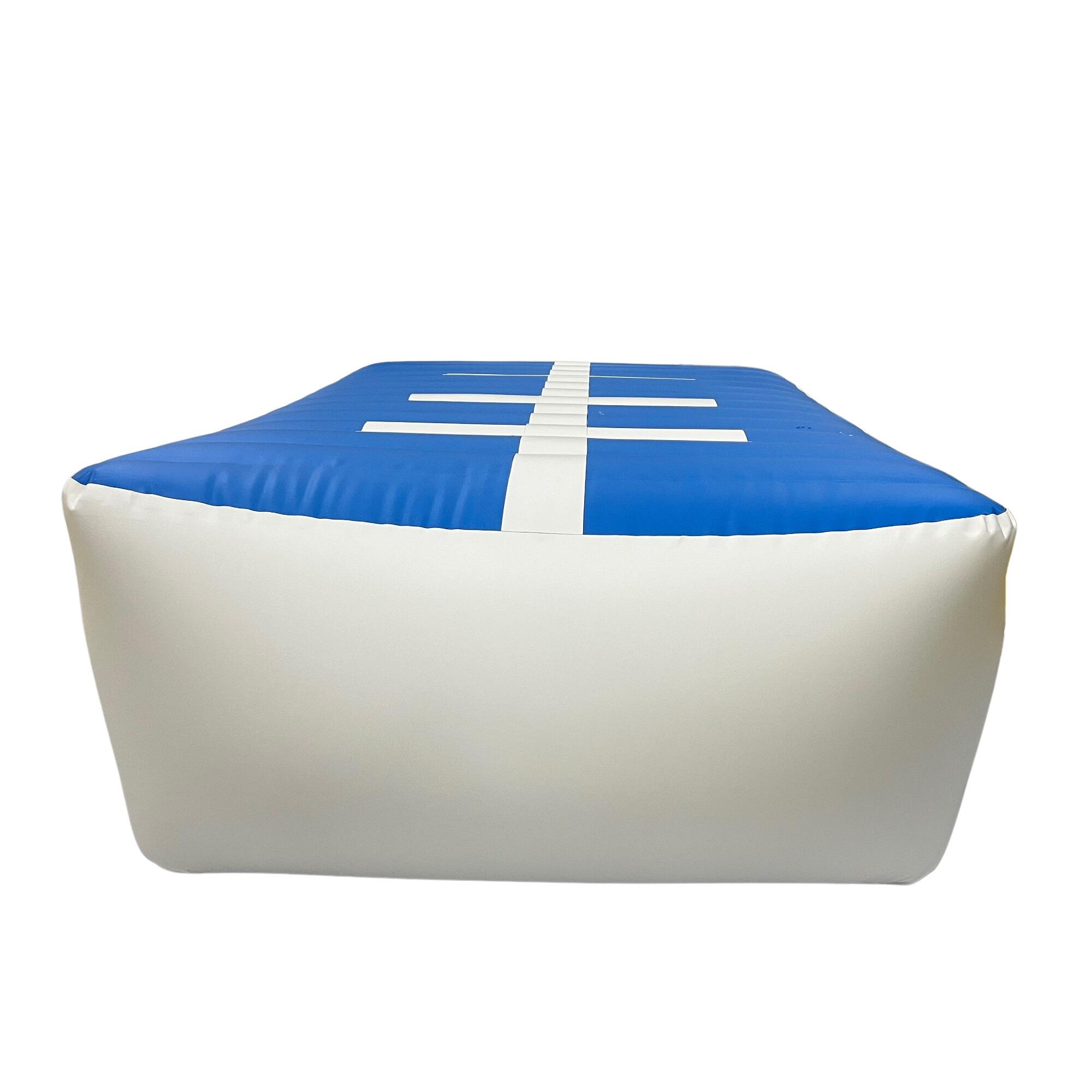 Steigungsmatte MASTER aufblasbarer Keil 180 x 120 x 20-65 cm – blau – weiß 3/3
