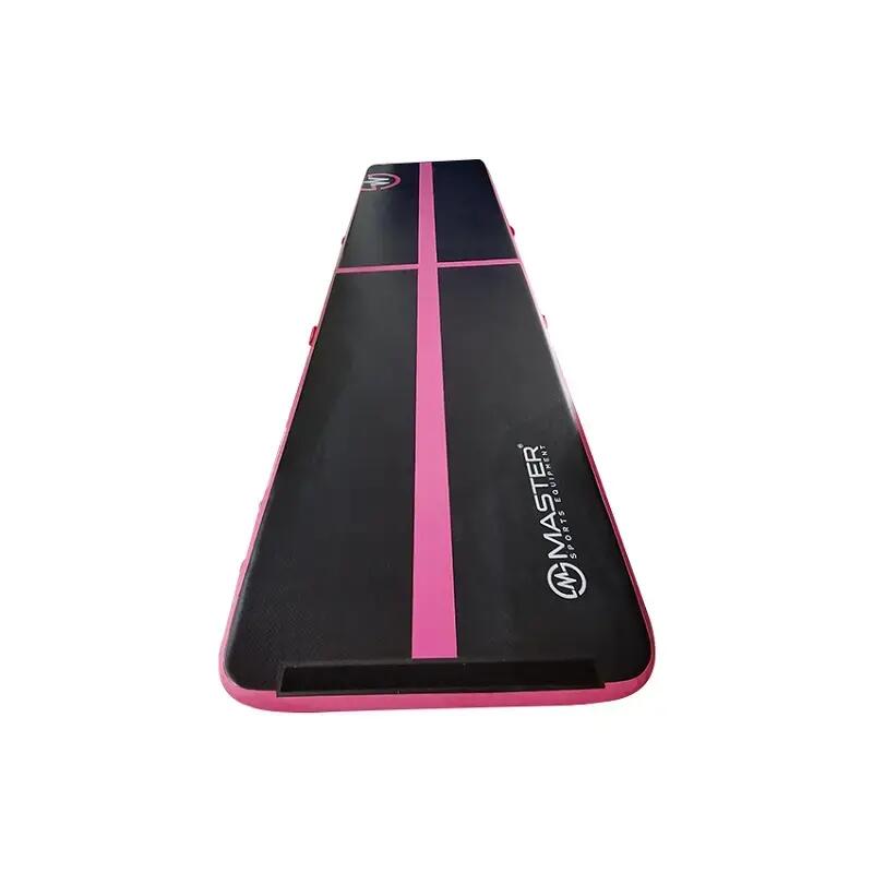 Airtrack MASTER aufblasbare Matte 400 x 100 x 10 cm - Schwarz - Rosa 2/4