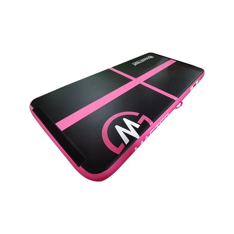 Airtrack MASTER aufblasbare Matte 200 x 100 x 10 cm – schwarz – rosa 3/4