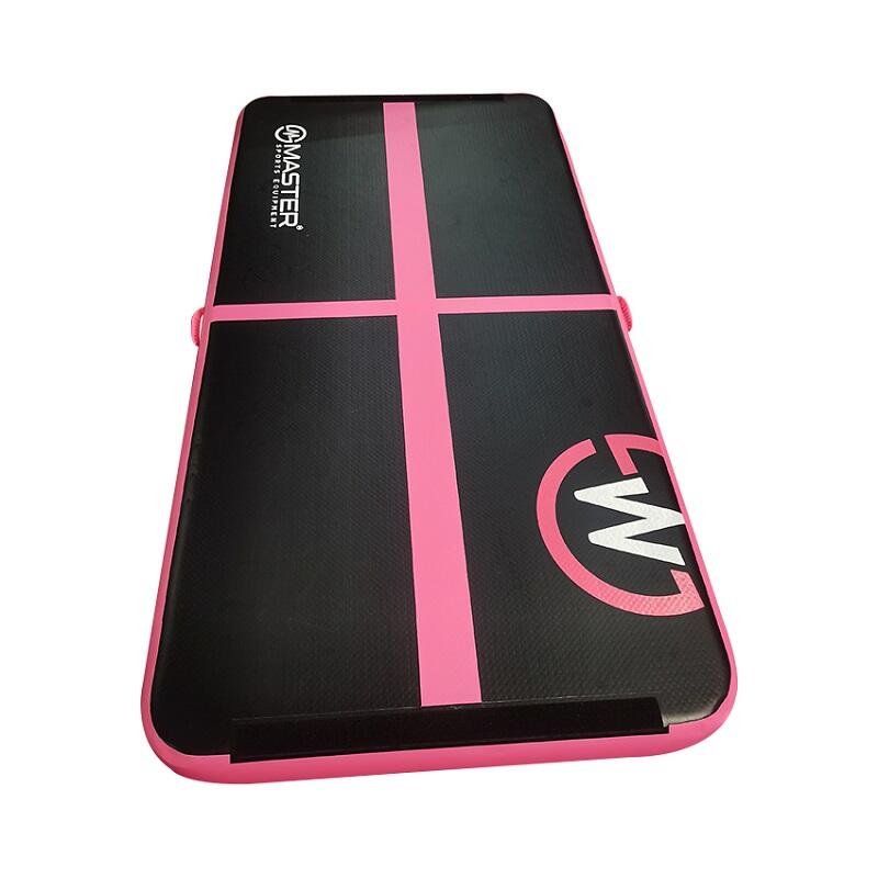 Airtrack MASTER aufblasbare Matte 200 x 100 x 10 cm – schwarz – rosa 2/4
