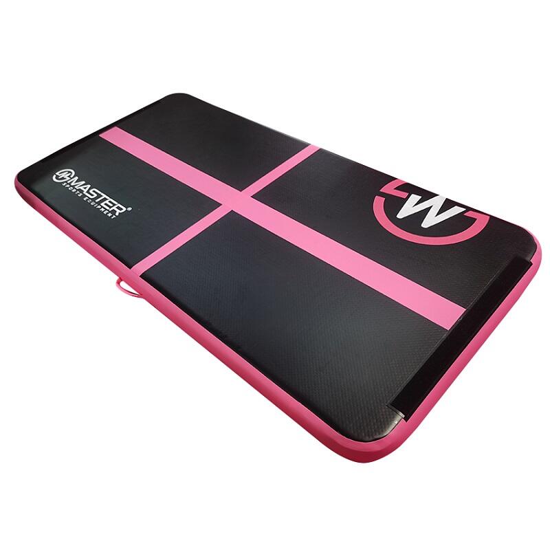 Airtrack MASTER aufblasbare Matte 200 x 100 x 10 cm – schwarz – rosa 4/4