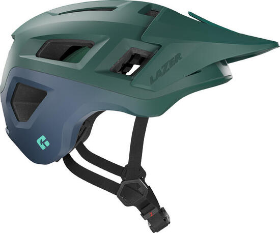 Casco MTB Coyote KinetiCore verde-blu