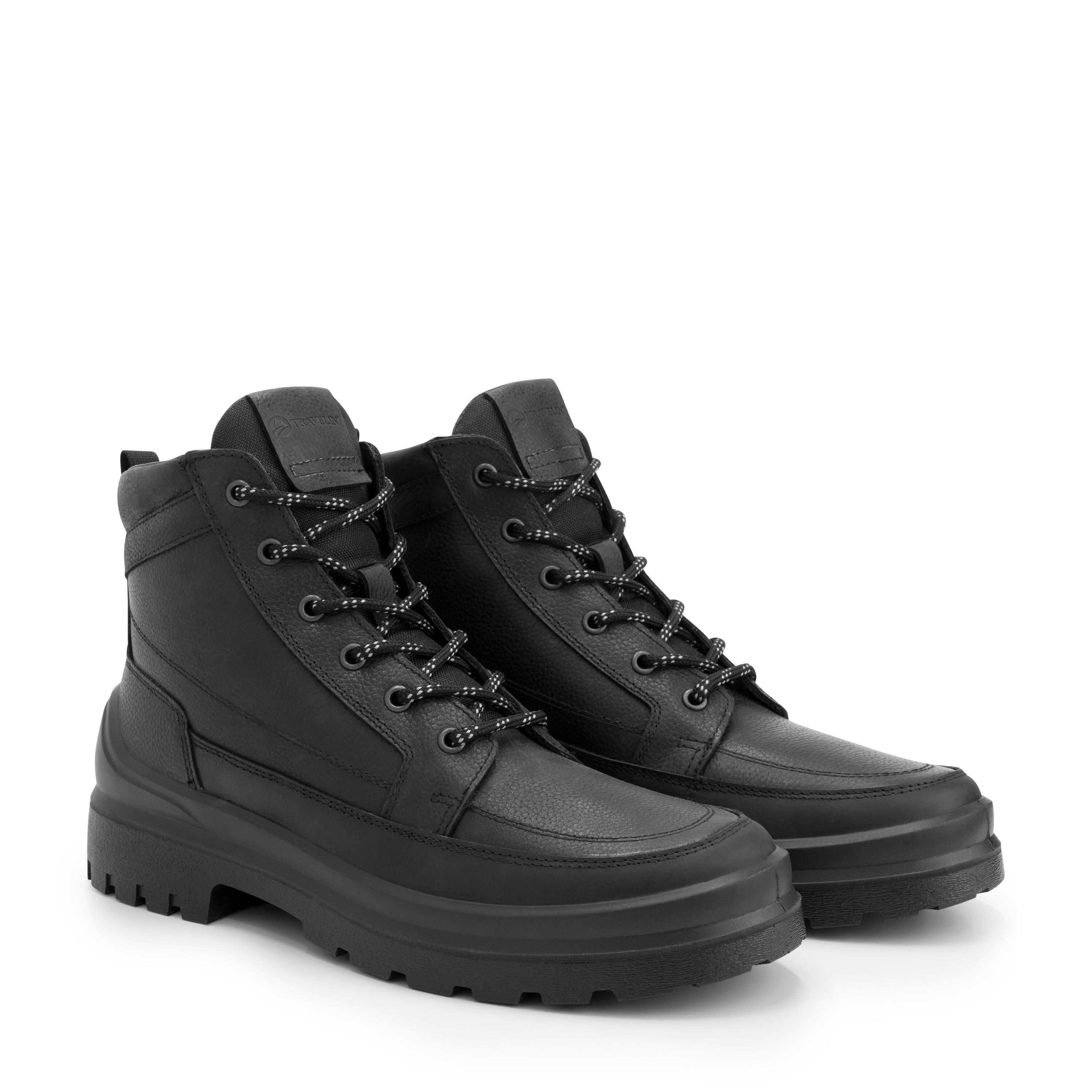 Travelin' - Bottes À Lacets  Canmore Pour Hommes - Bottes - Noir - Decathlon