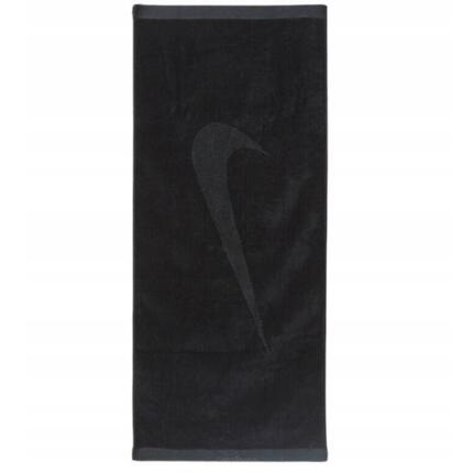 Ręcznik tenisowy Nike Medium Towel Swoosh czarny