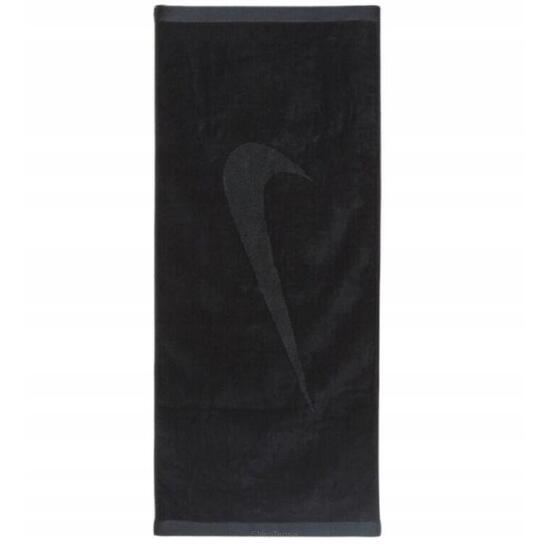Ręcznik tenisowy Nike Medium Towel Swoosh czarny