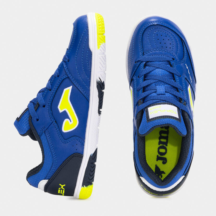 JOMA TOP FLEX JR 2505 Royal Blue Indoor. Zapatillas fútbol sala Junior. 3/5