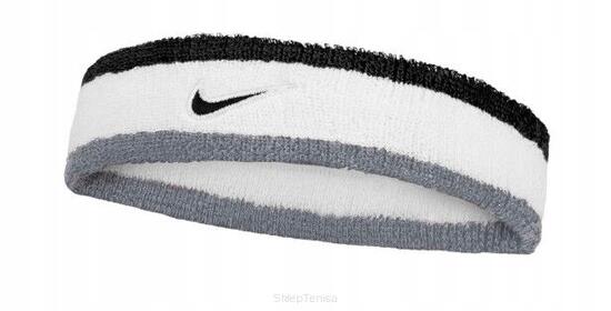 Fascia Per Capelli Swoosh Nike Classic Bianco Grigio