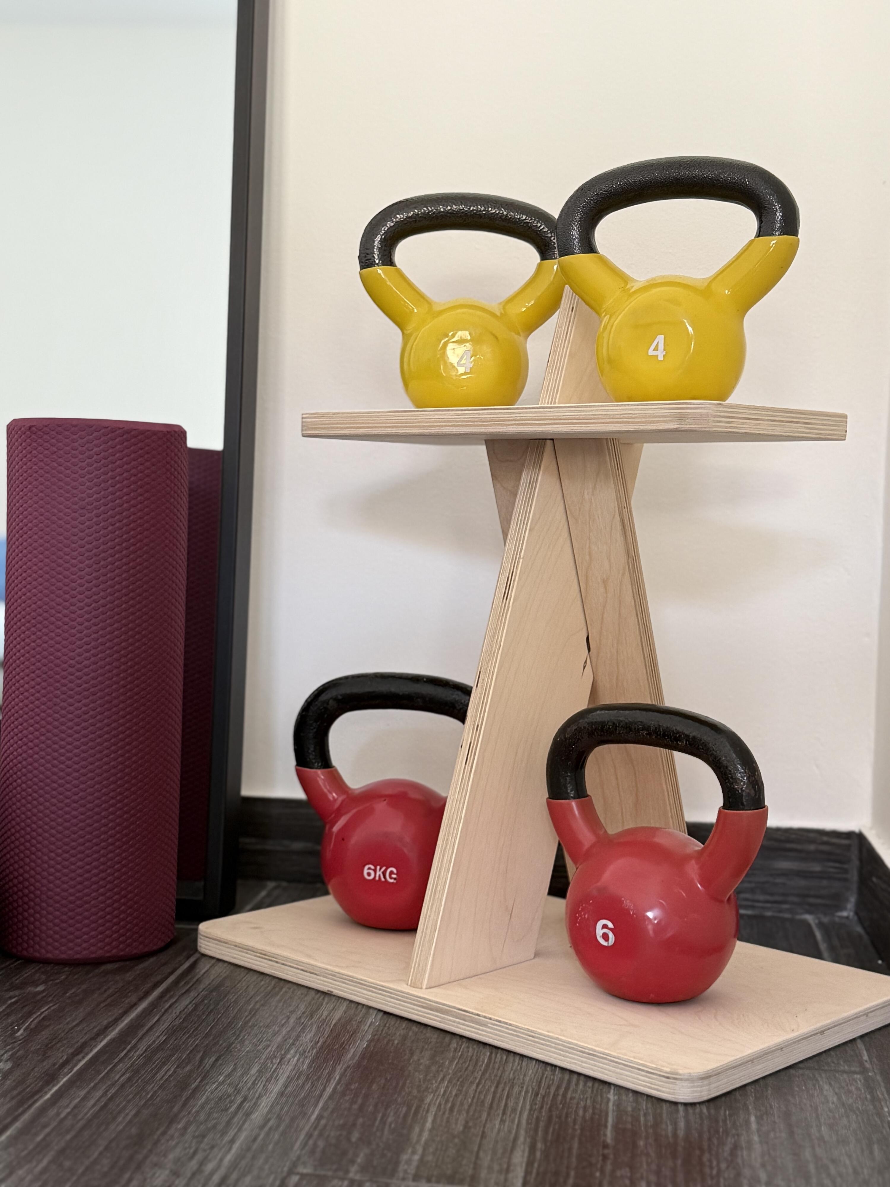Porta Kettlebell in Legno - Peso massimo 100kg - Supporto per 4 kettlebell 6/6
