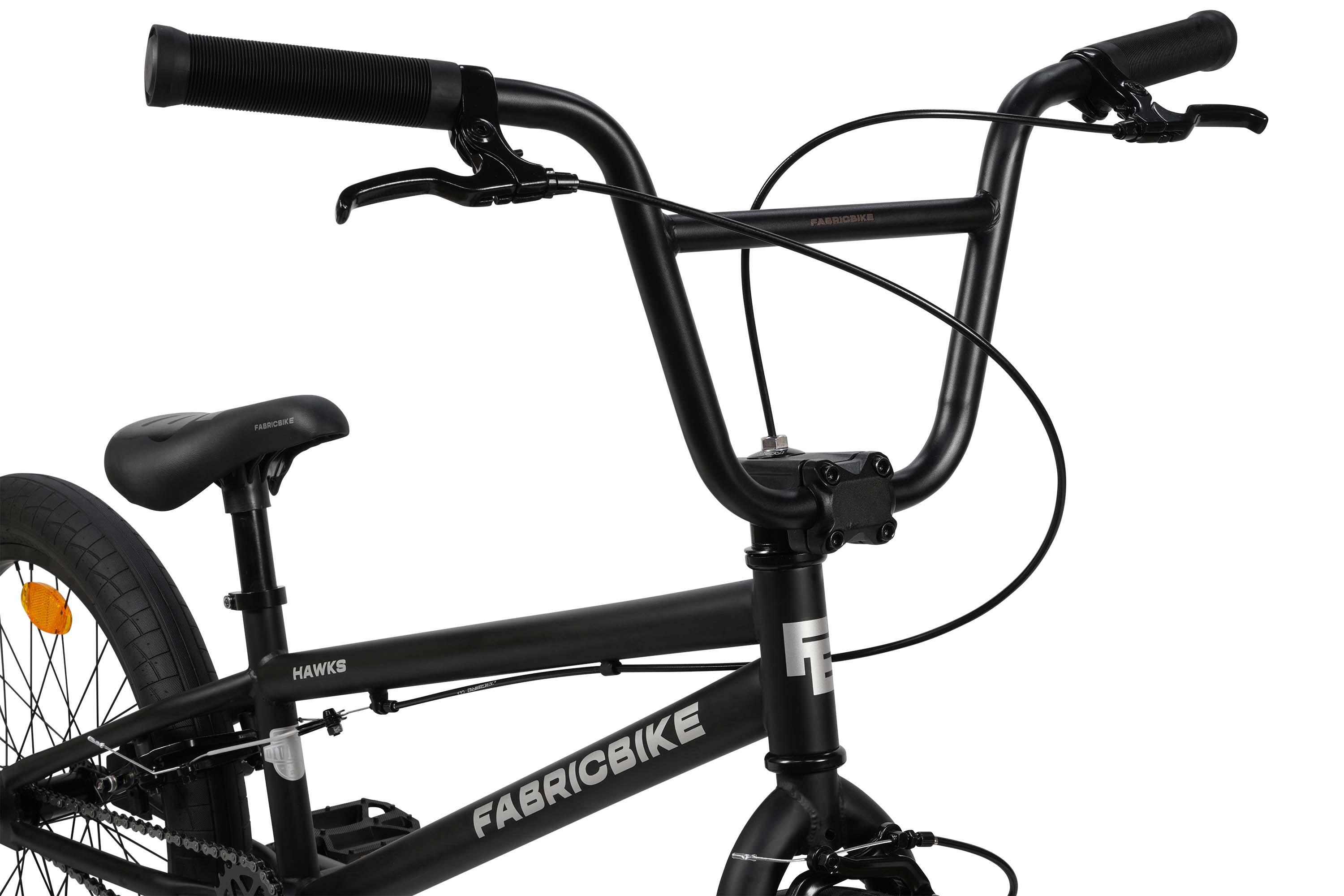 Fabricbike Hawks BMX 20", leve, freestyle, rotor 360°, 9–15 anos, Matte black 5/7