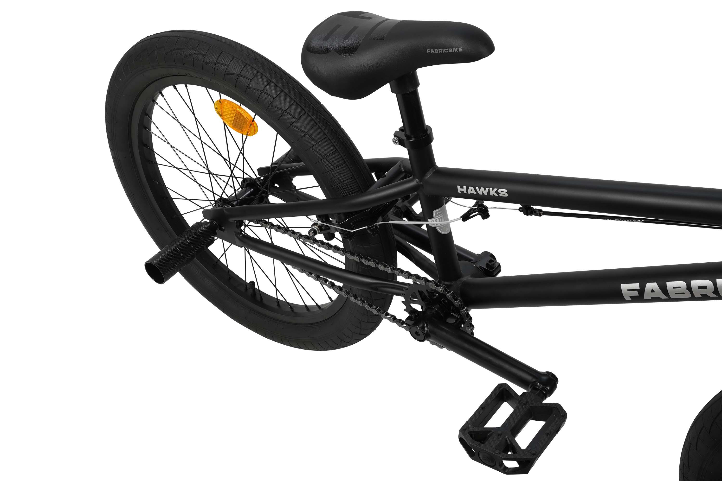 Fabricbike Hawks BMX 20", leve, freestyle, rotor 360°, 9–15 anos, Matte black 3/7