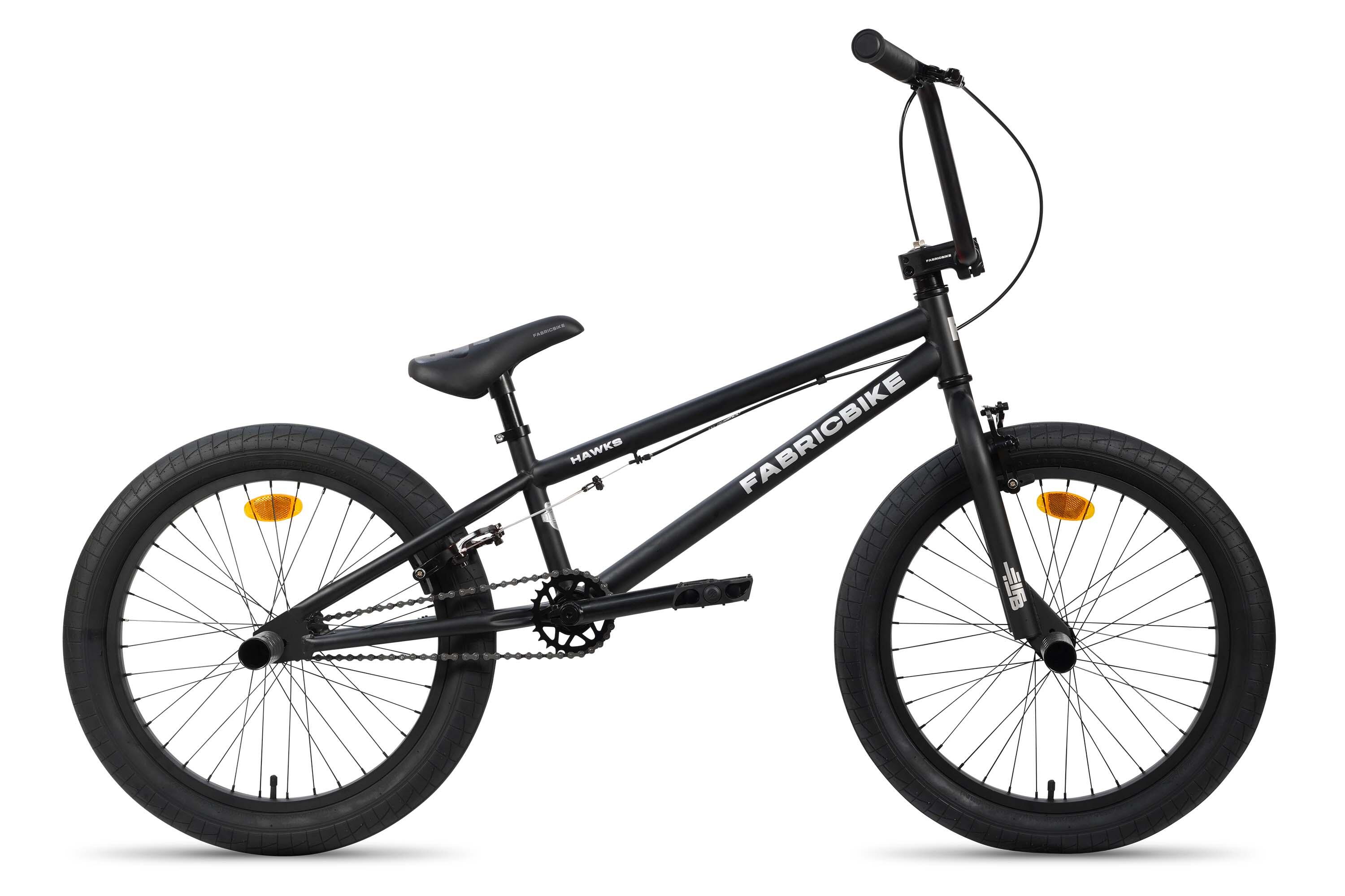 Fabricbike Hawks BMX 20", leve, freestyle, rotor 360°, 9–15 anos, Matte black 2/7