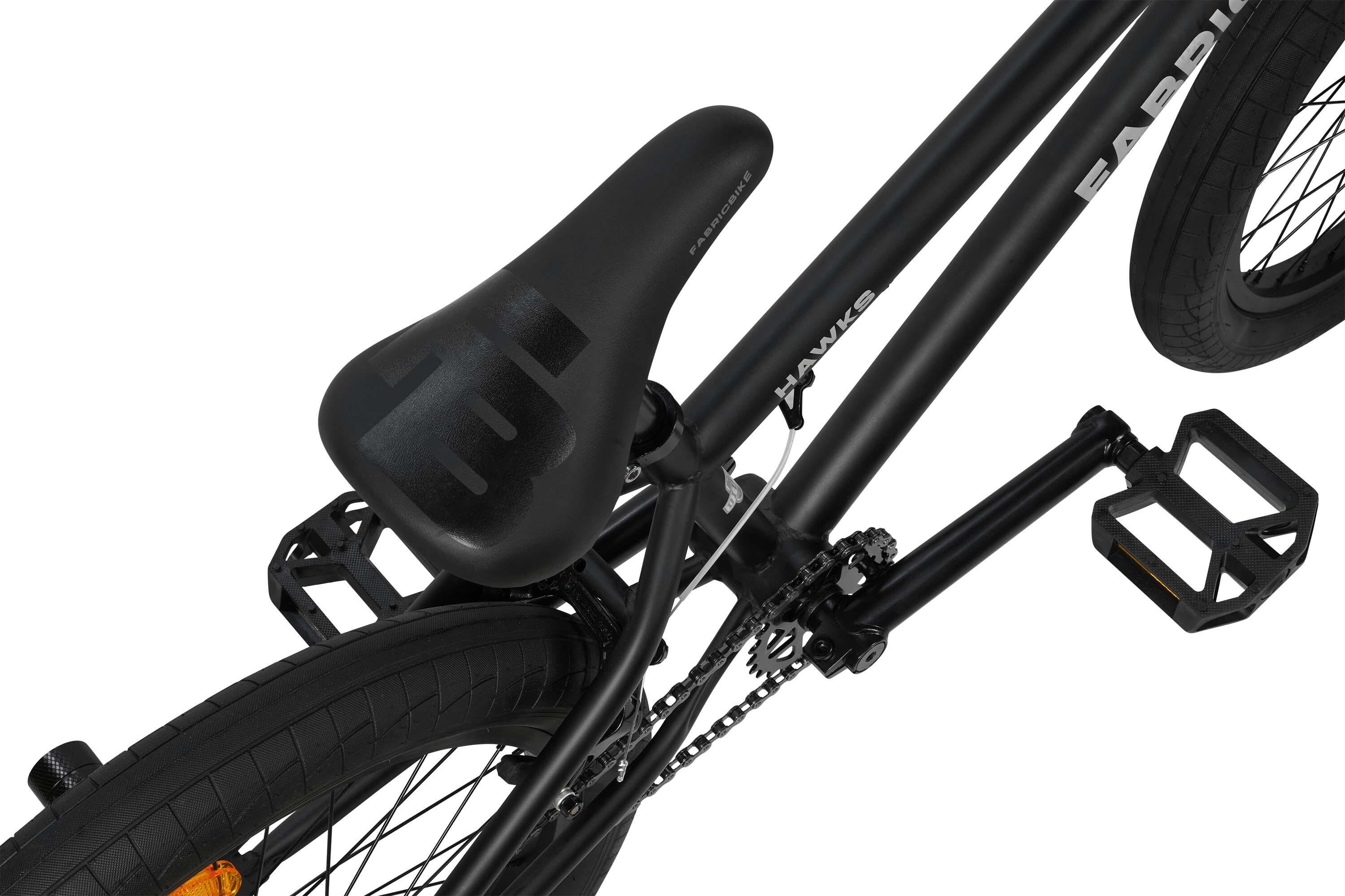 Fabricbike Hawks BMX 20", leve, freestyle, rotor 360°, 9–15 anos, Matte black 6/7