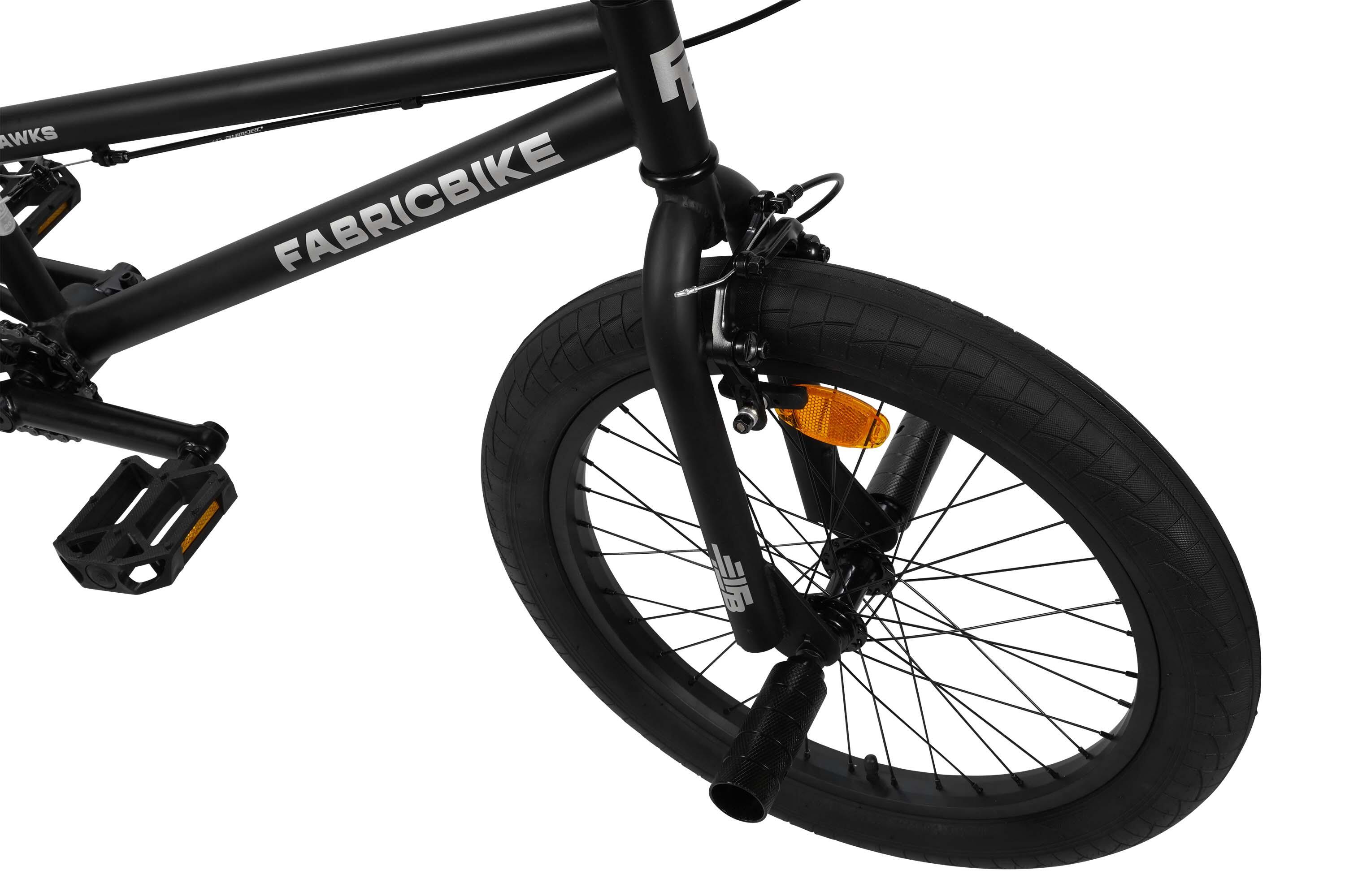Fabricbike Hawks BMX 20", leve, freestyle, rotor 360°, 9–15 anos, Matte black 4/7