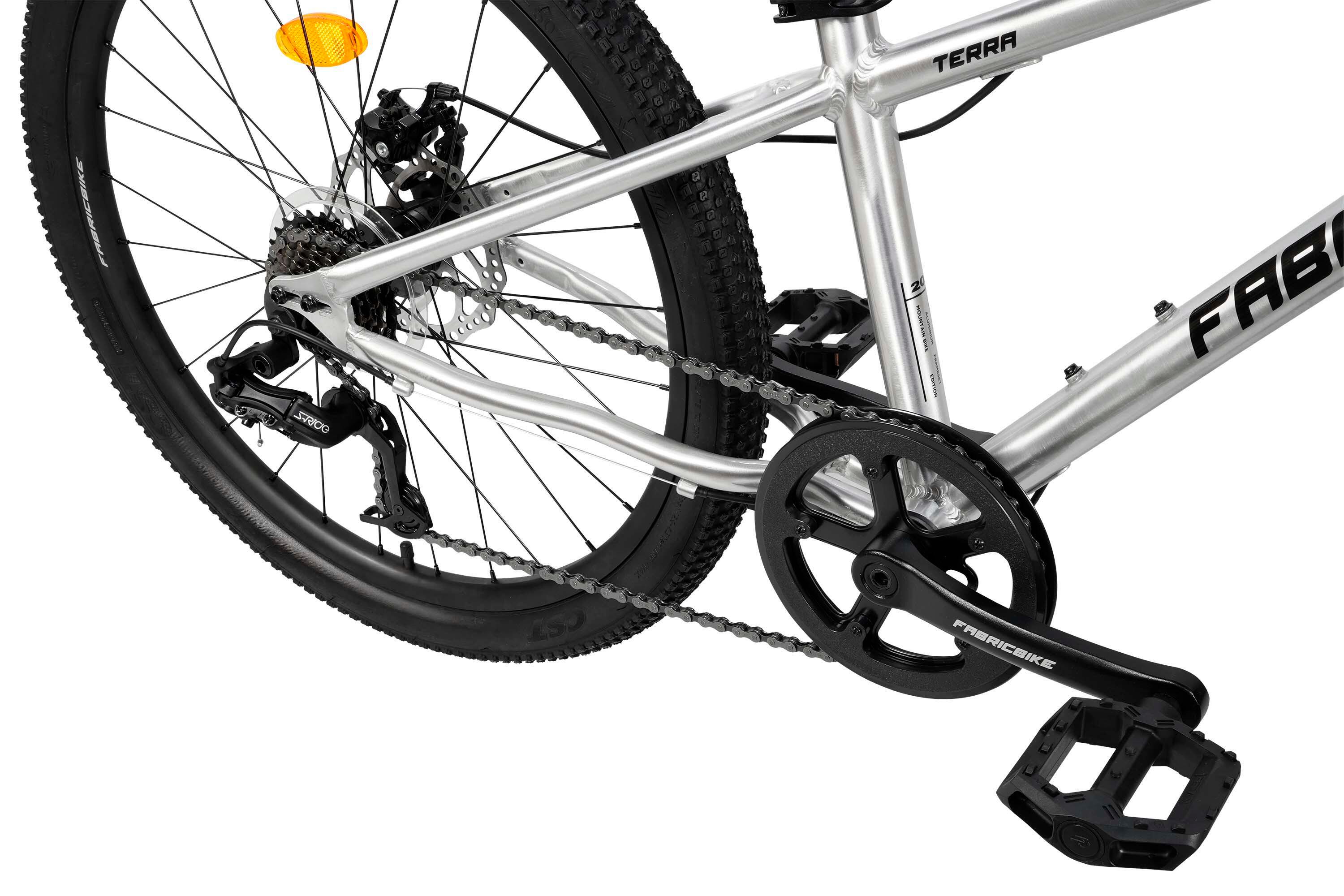 FABRICBIKE Terra - MTB 24" jongen 8-12 jaar, 7 versnellingen. Polished 5/7