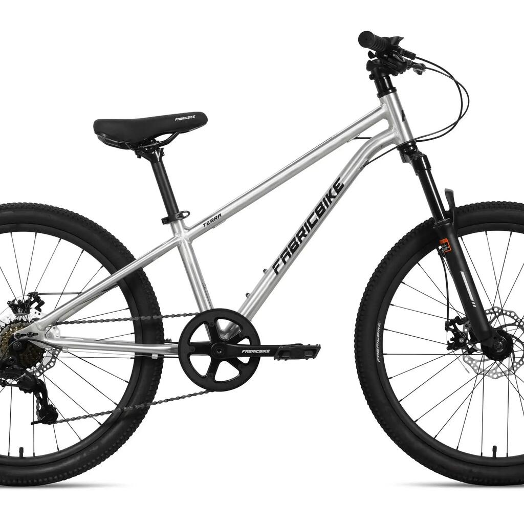 FABRICBIKE Terra - 24" children's mountain bike for ages 8-12, 7S. Polished