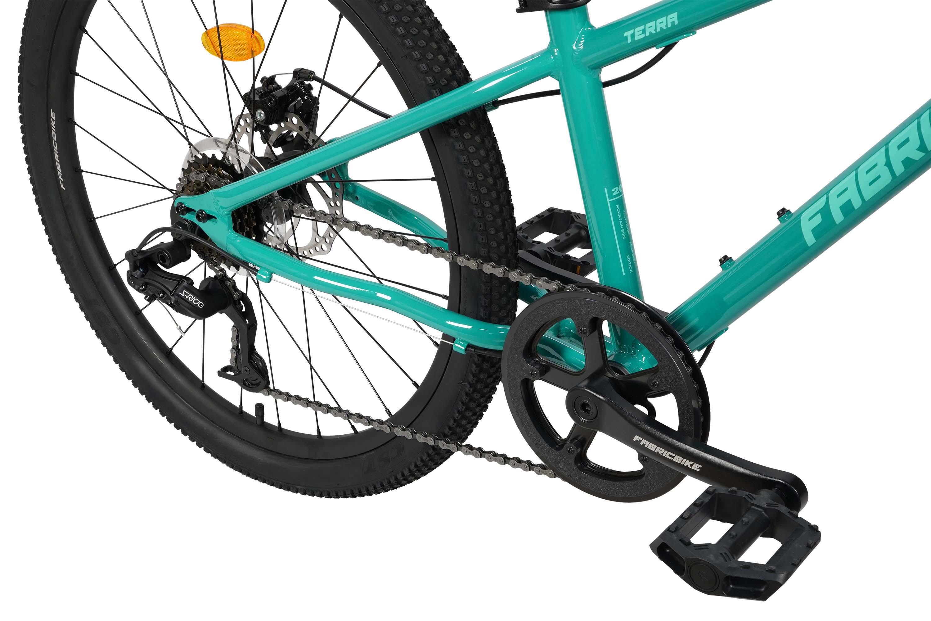 FABRICBIKE Terra - VTT 24'' enfant 8-12 ans, 7 vitesses. Teal Green 5/7