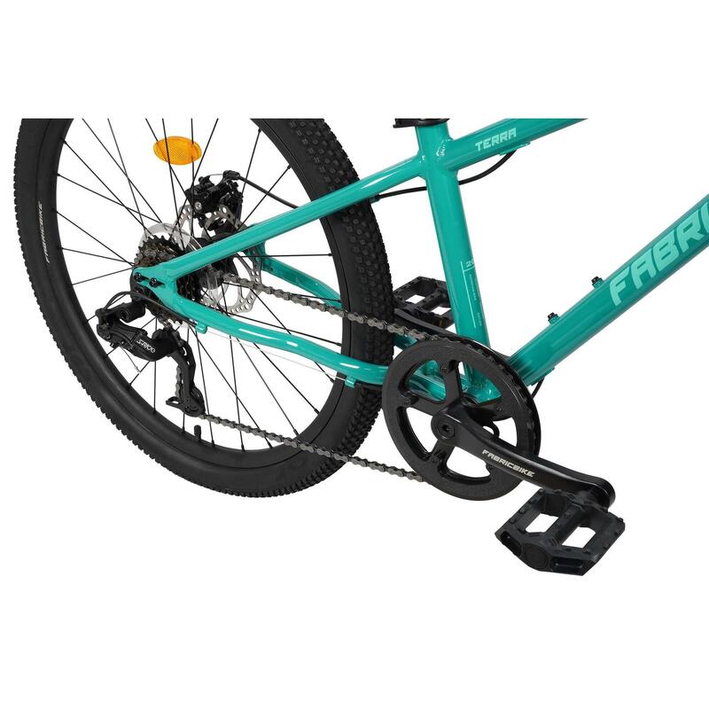 FABRICBIKE Terra – bic. munte copii 24", 8–12 ani, 7V. Teal Green
