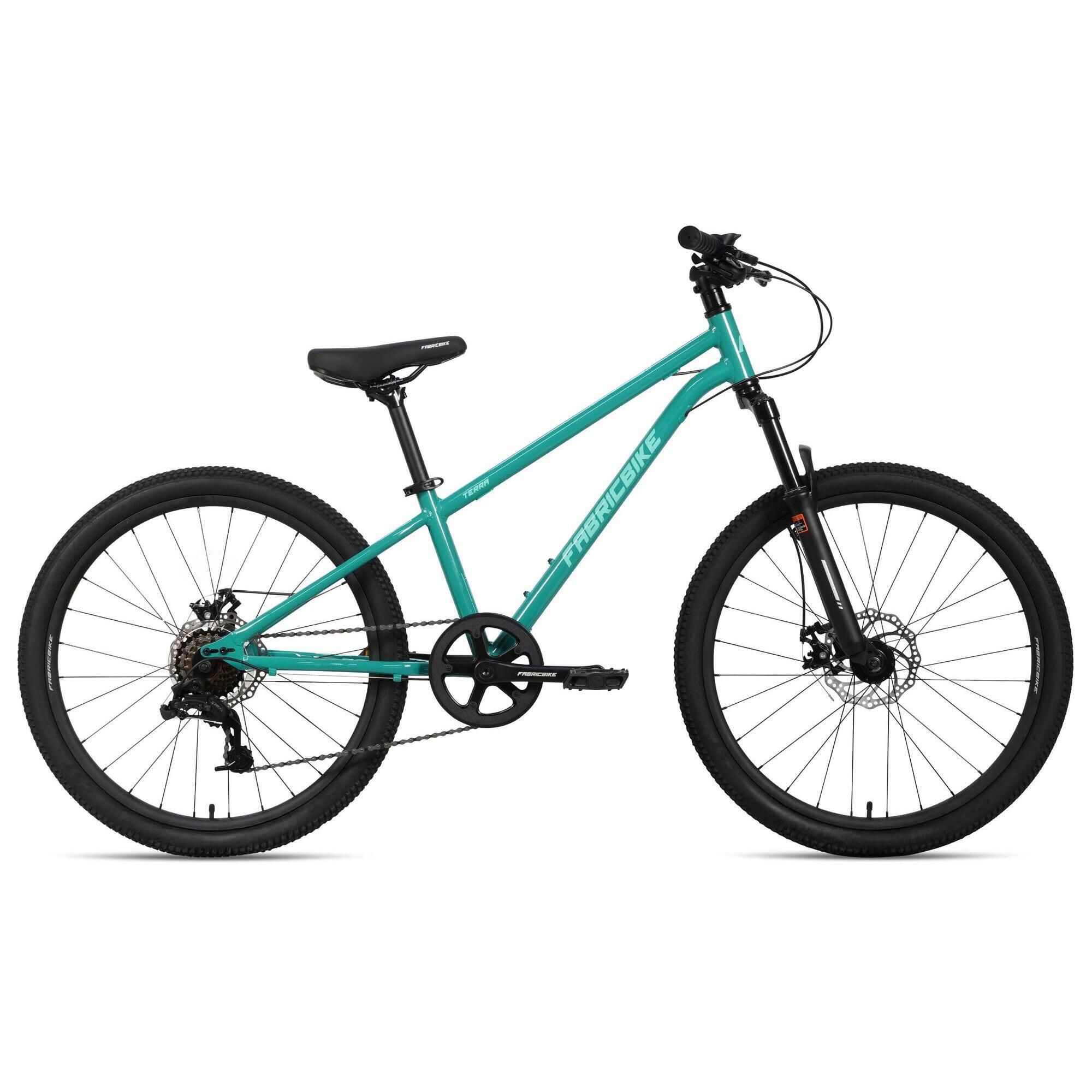 FABRICBIKE Dětské horské kolo FABRICBIKE Terra, 24", pro věk 8-12 let, 7V