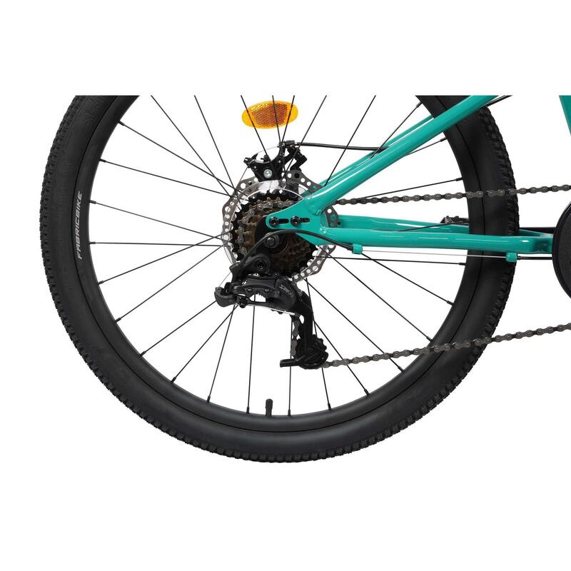 FABRICBIKE Terra – bic. munte copii 24", 8–12 ani, 7V. Teal Green