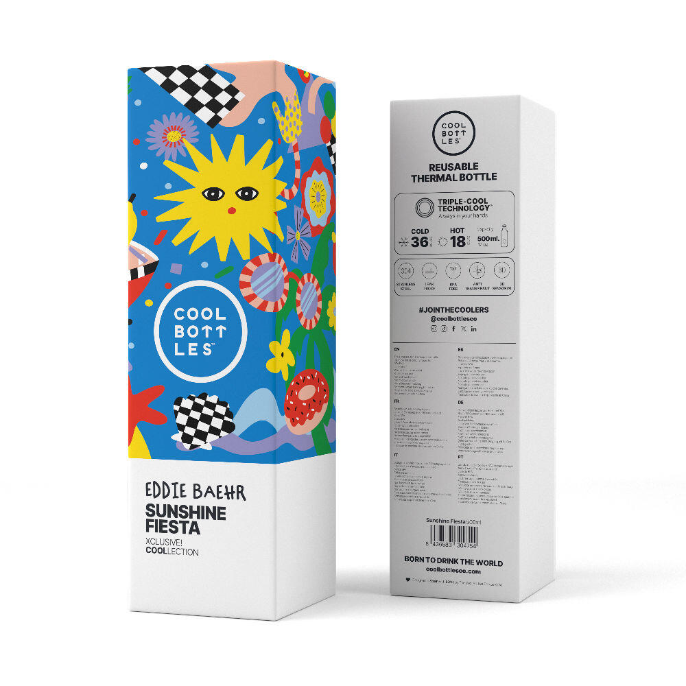 Botella Térmica Acero inox. Envío gratis. Sunshine Fiesta de Eddie Baehr 500ml 4/4
