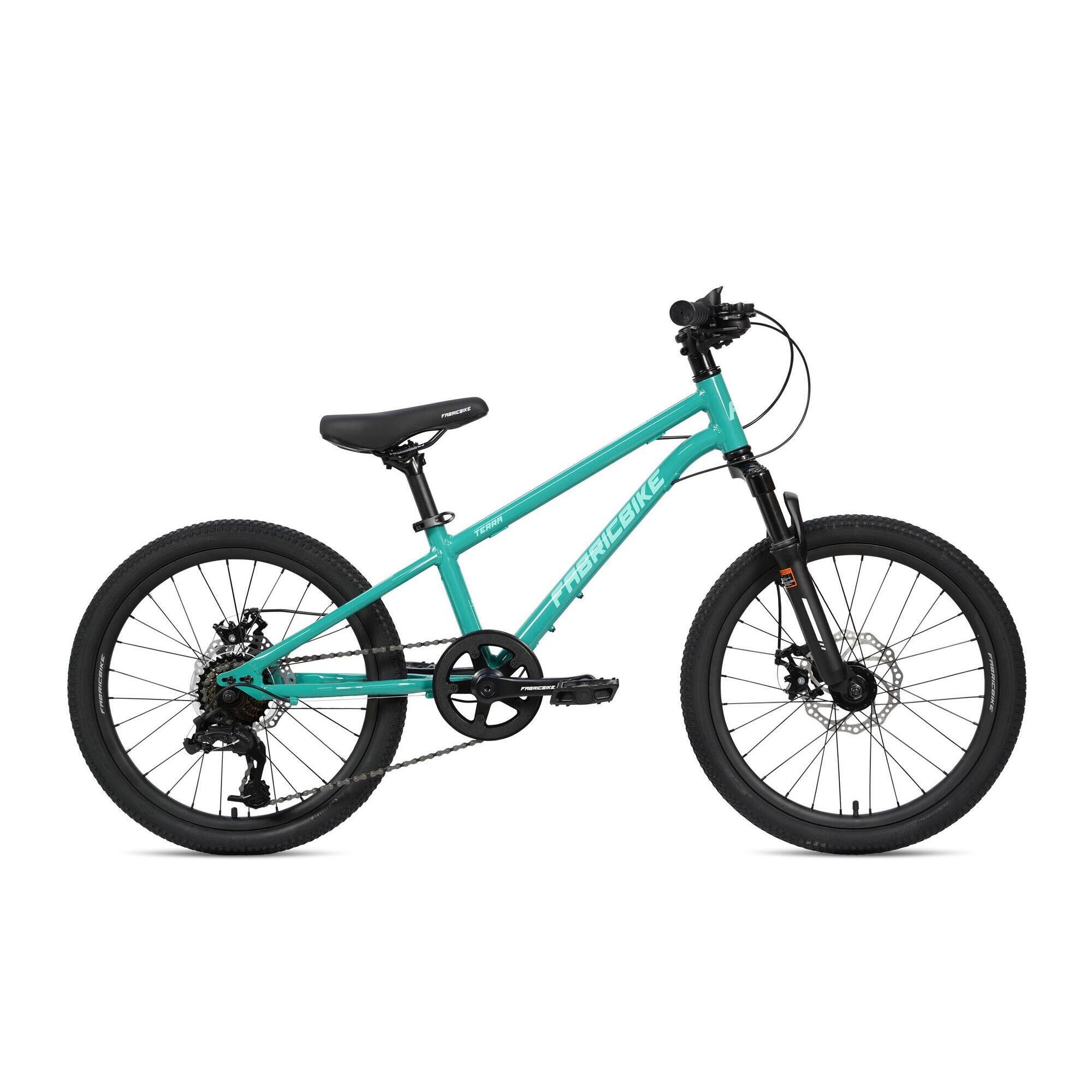 Fabricbike - Fabricbike Terra - Vtt 20'' Enfant 6-8 Ans, 7 Vitesses. Teal Green - Vélo Enfant - Vert -  5 À 6 Ans  - Decathlon